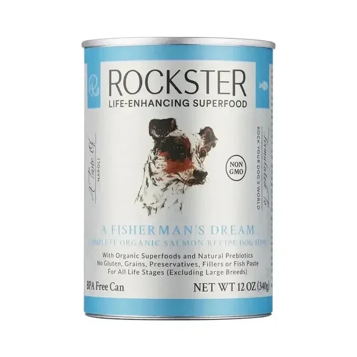Rockster Fisherman’s Dream Organic Salmon Wet Dog Food 12 / 12 oz