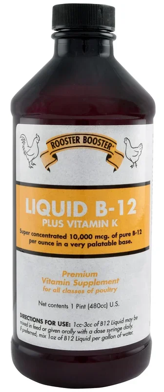 Rooster Booster Liquid B-12 Supplement for Poultry