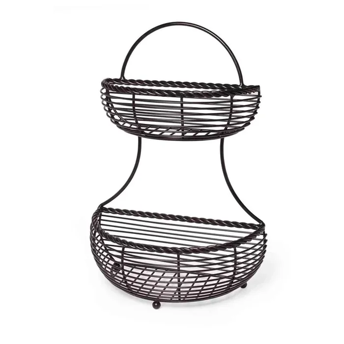 Rope 2 Tier Countertop Storage Basket 5153170
