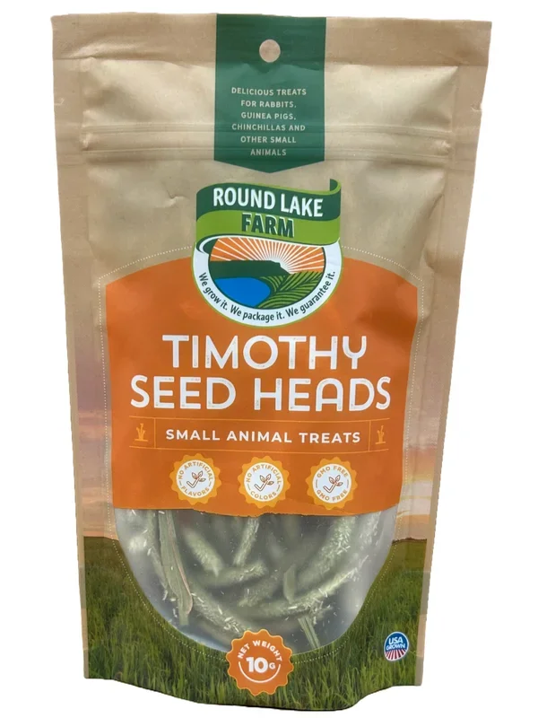 Round Lake Farm Timothy Seed Heads Treats for Small Animals