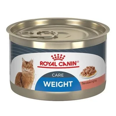Royal Canin Feline Care Nutrition Weight Care Thin Slices in Gravy Adult Canned Cat Food – 5.1 Oz – Case of 24