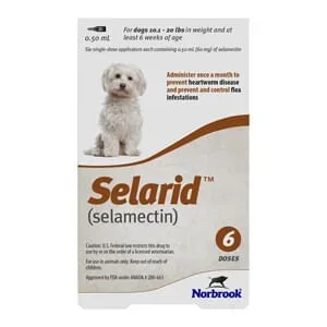 Rx Selarid, canino, 6 meses