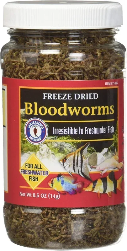 San Francisco Bay Brand Freeze Dried Bloodworms – 0.5 oz