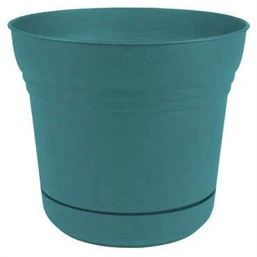 Saturn Planter – 10in – Bermuda Teal