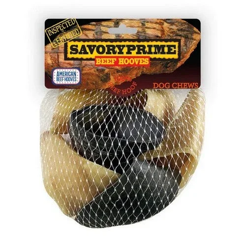 Savory Prime, Savory Prime Beef Hooves Dog Chew, 1 Each / 6 Pack
