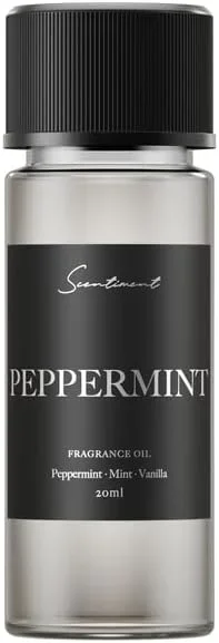 Scentiment – Peppermint Winter Collection Diffuser Oils | Aromatherapy Home Fragrance | Luxurious Scent with Notes of Peppermint, Mint, Vanilla, 20ml