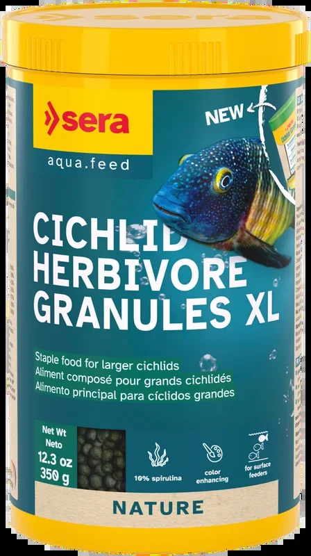 Sera Cichlid Herbivore Granules XL 12.3 oz. (350 gram)