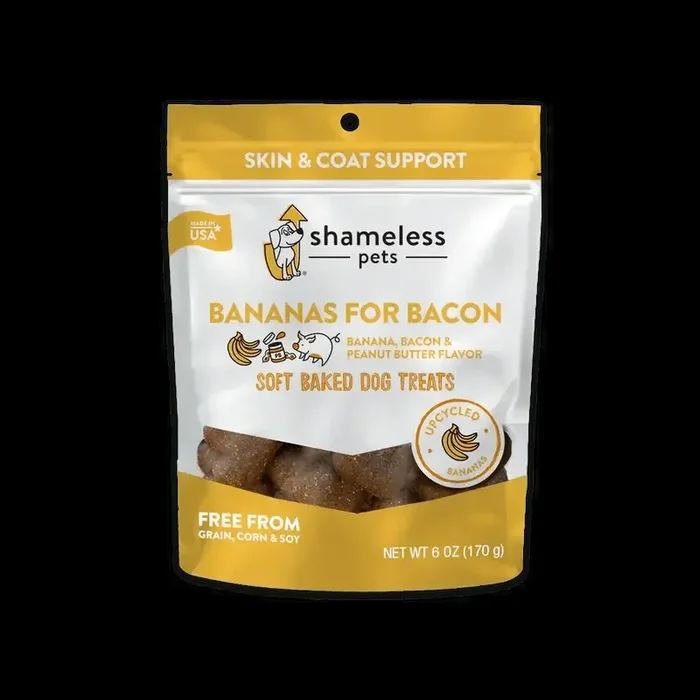 Shameless Pets Bananas For Bacon Soft Baked Dog Treats