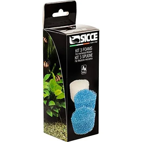 Sicce Foams for Micron Internal Filter – 2 pc – White