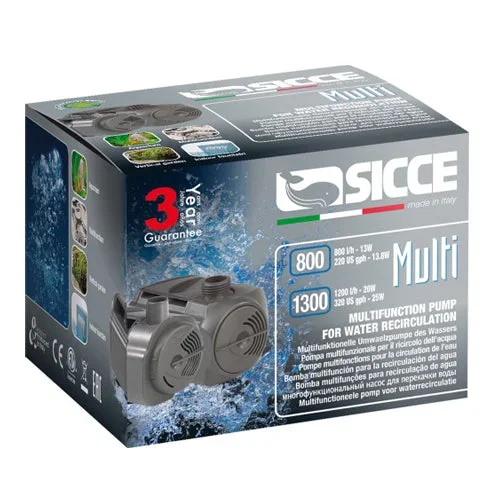Sicce, Sicce MULTI 1300 Pump – 320 GPH, 1 Each