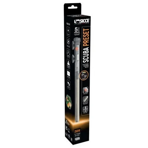 Sicce, Sicce SCUBA Preset Submersible Heater, 1 Each / 250 Watts