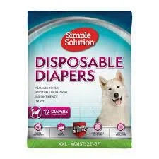 Simple Solution Disposable Diapers XXL 12pk
