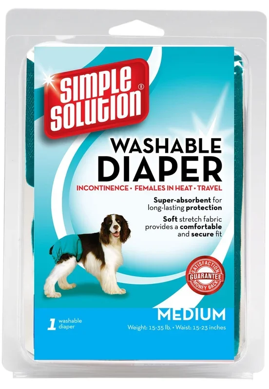 Simple Solution Washable Female Dog Diapers 1 count Medium