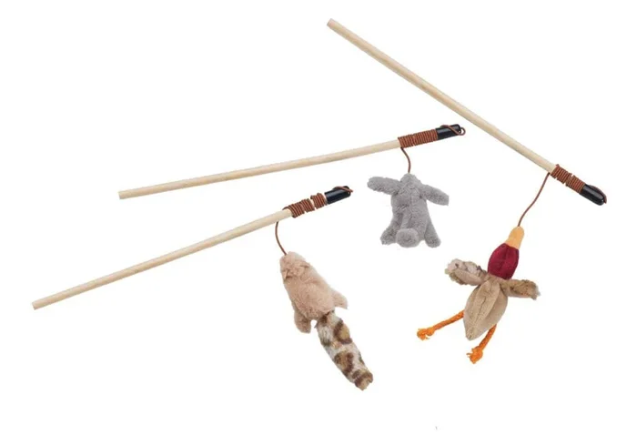 Skinneeez Friends Teaser Wands with Catnip Assorted – 12 in