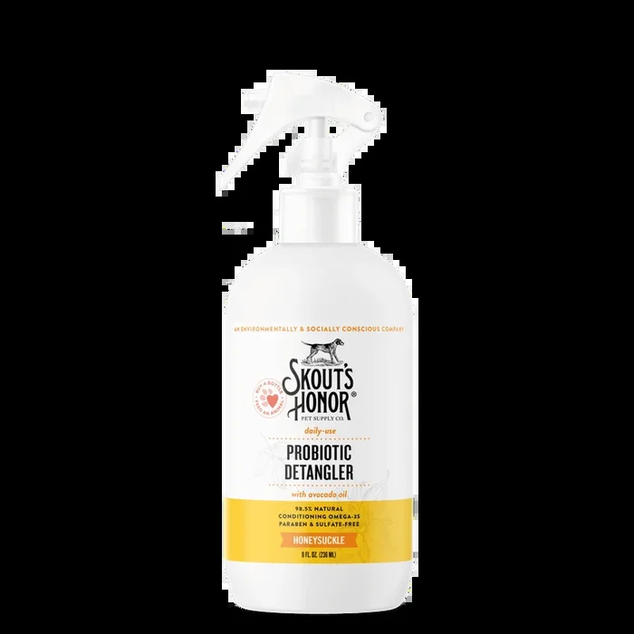Skout’s Honor Probiotic Detangler for pets – Honeysuckle 8 oz