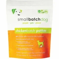 Small Batch Dog Frozen Patties Chicken – 6 lbs