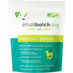 Small Batch Dog Frozen Patties Lamb – 6 lbs