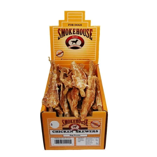 Smokehouse, Smokehouse Chicken Skewers Dog Treats, 45ea/45 Count Display (Count of 45)