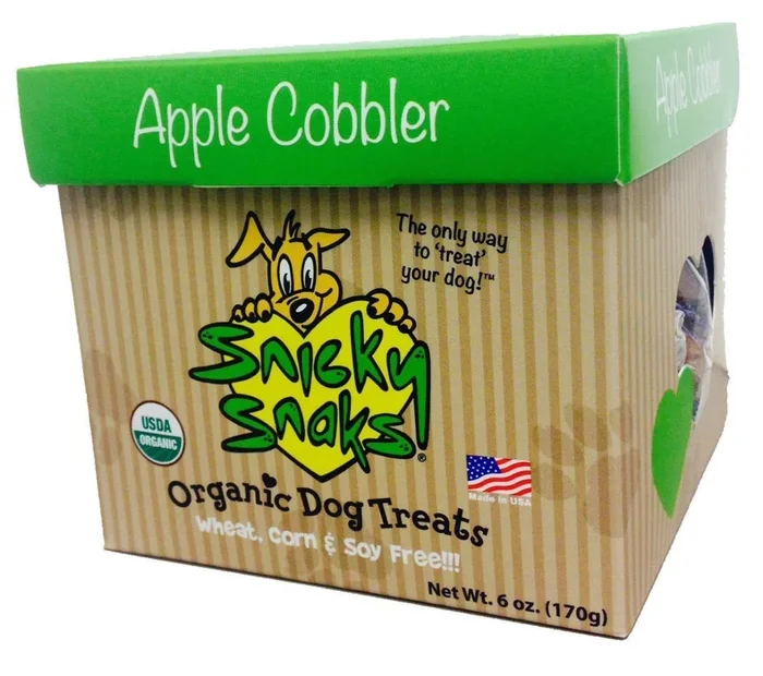 Snicky Snaks Organic Apple Cobbler Dog Biscuits – 12 lbs