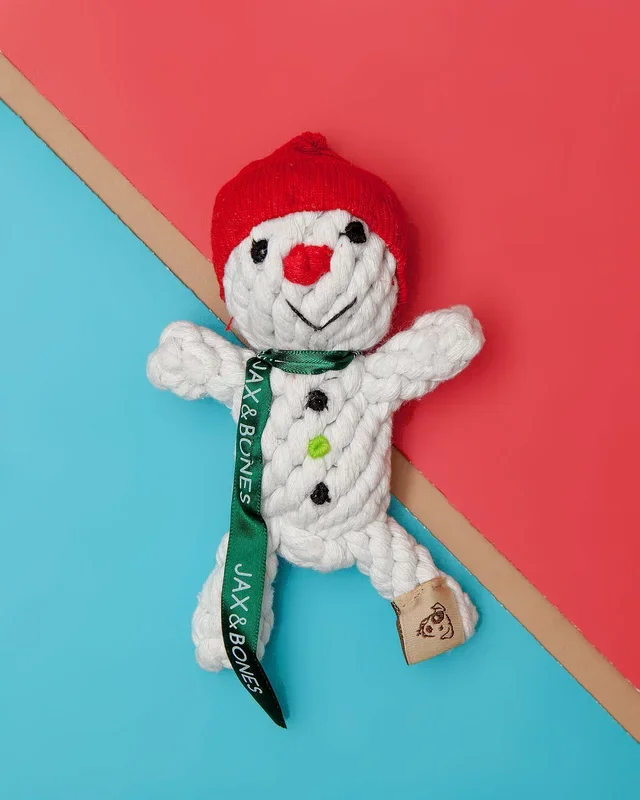 Snowman Rope Dog Toy