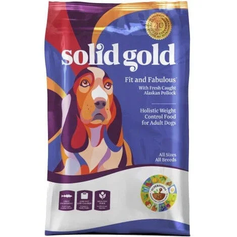 Solid Gold Fit and Fabulous Wild Alaskan Pollock Adult Dry Dog Food – 4 Lbs