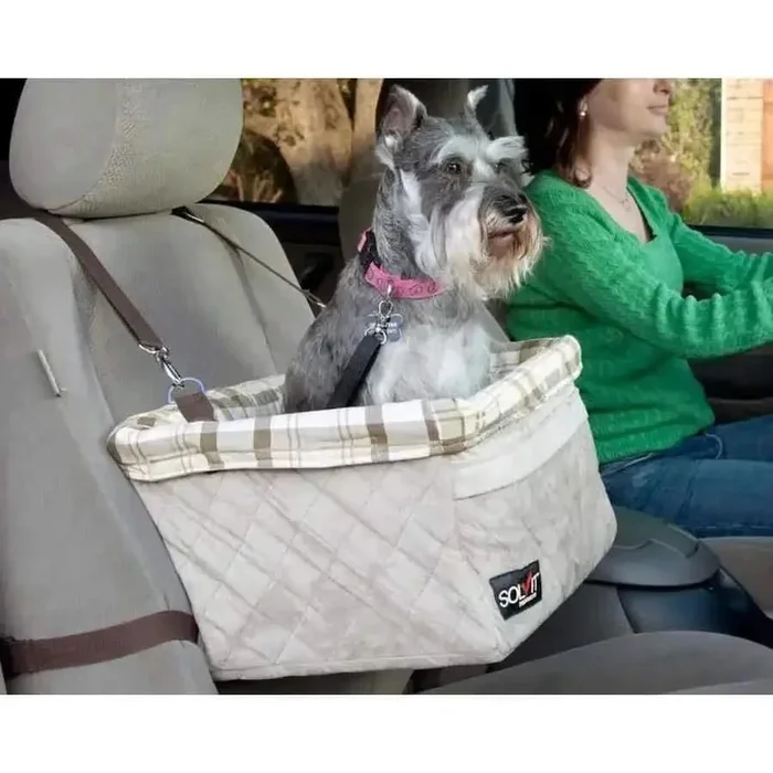Solvit Products Deluxe Dog Booster Seat Tan Large (Deluxe)