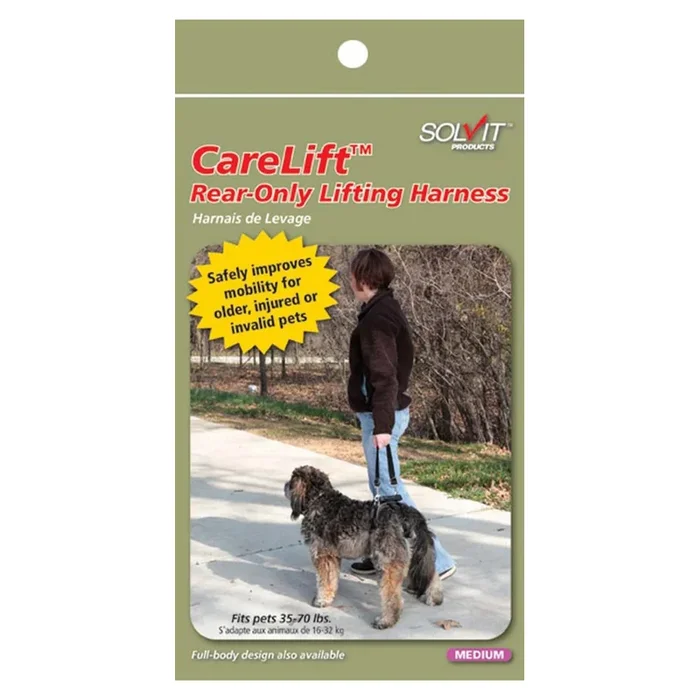 Solvit Products, Solvit Products CareLift Dog Harness Rear Only, Brown, Medium