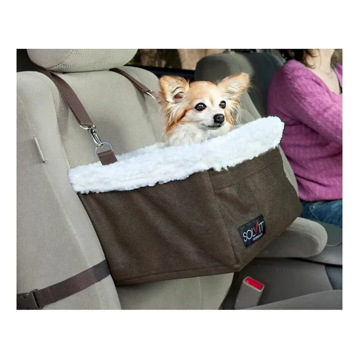 Solvit Products, Solvit Products Standard Dog Booster Seat, Brown, Medium