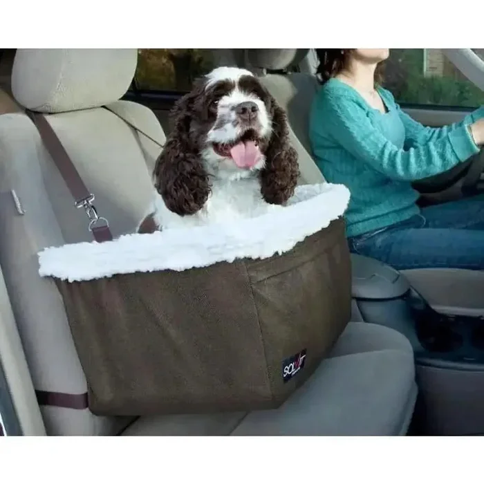 Solvit Products Standard Dog Booster Seat Brown