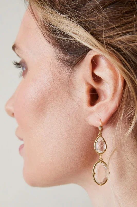 Spartina Earrings Lagoon Crystal