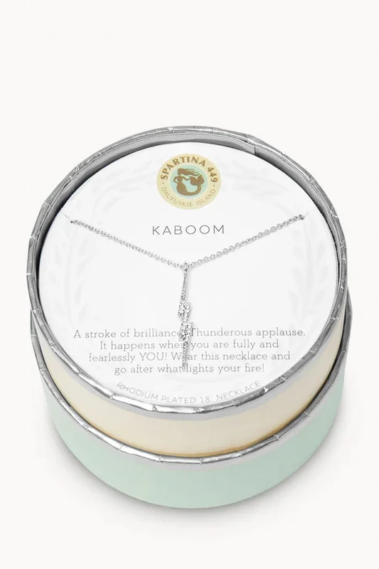 Spartina Sea La Vie Kaboom Lightning Necklace Silver