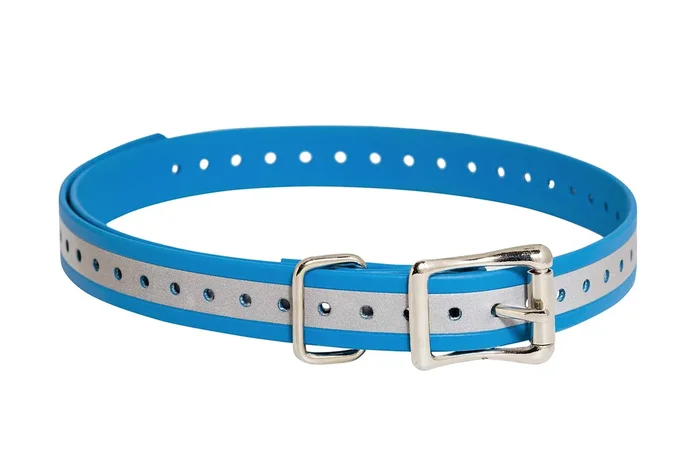 Sportdog Brand 3/4 Inch Collar Straps – Waterproof And Rustproof – Tighlty Spaced Holes For Proper Fit – Reflective Blue