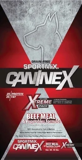 Sportmix Dog CANINEX Grain-Free Beef and Vegetables – 40 lbs