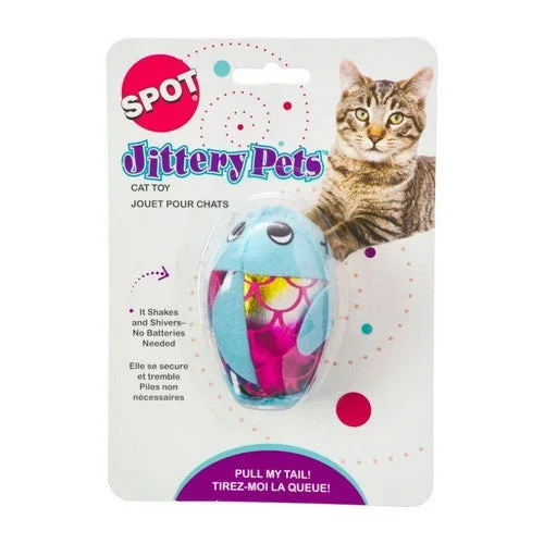 Spot, Spot Plush Jittery Fish Cat Toy, 1 Each / 3 Inches / Assorted
