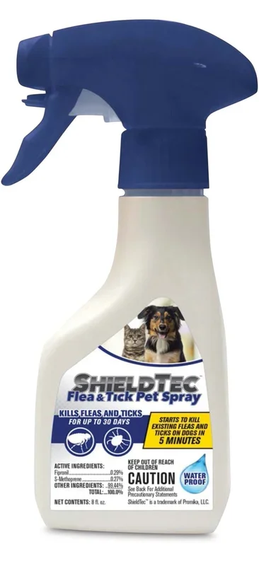 Spray para mascotas ShieldTec contra pulgas y garrapatas
