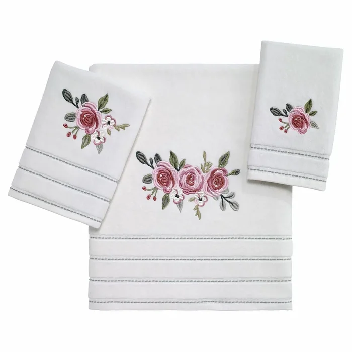 Spring Garden Ivory Towel 03749