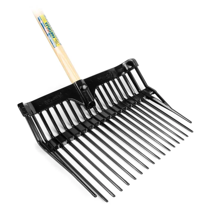 Stable SuperFork Muck Fork – Heavy-Duty Horse Stall Fork with Polycarbonate Tines, Replacement Options