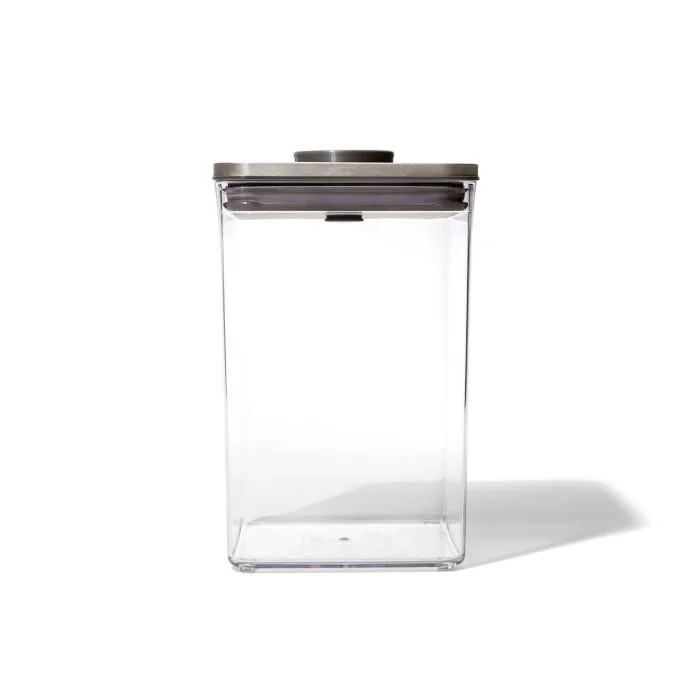 Steel Lid Clear POP Container- Big Square Medium 3118200 4.4 Quart