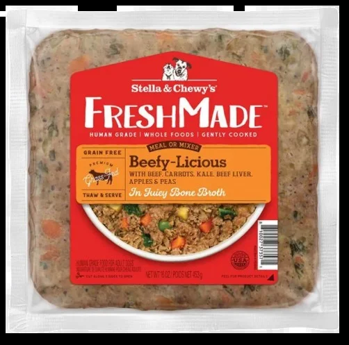 Stella & Chewy’s FreshMade Beefy-Licious Gently Cooked Dog Food, 16oz
