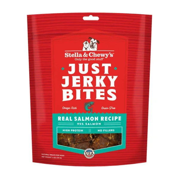 Stella & Chewy’s Just Jerky Bites, Salmon Dog Treats 6-oz Bag