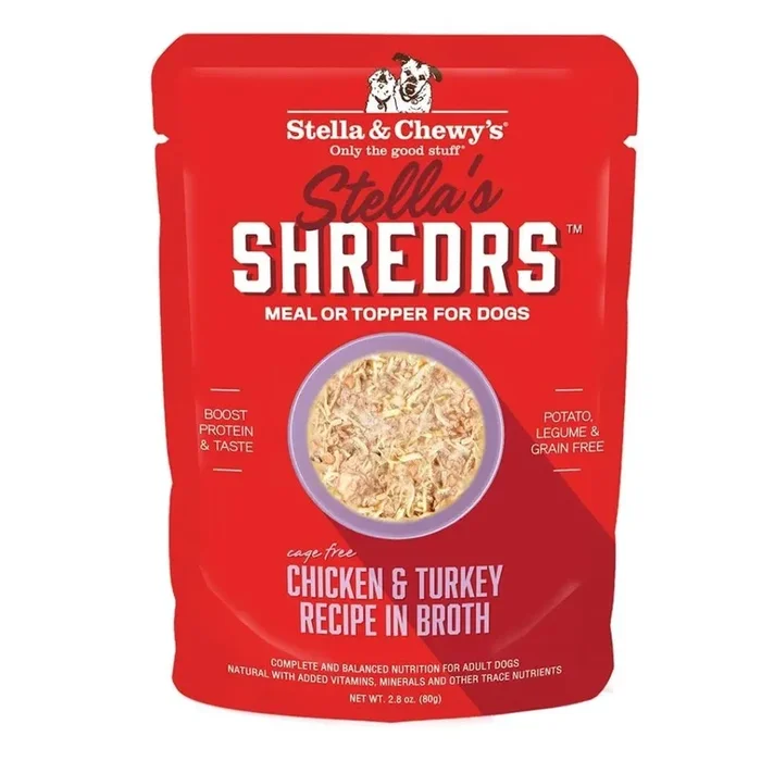 Stella & Chewy’s Shredrs Chicken & Turkey Dog Food (2.8oz)