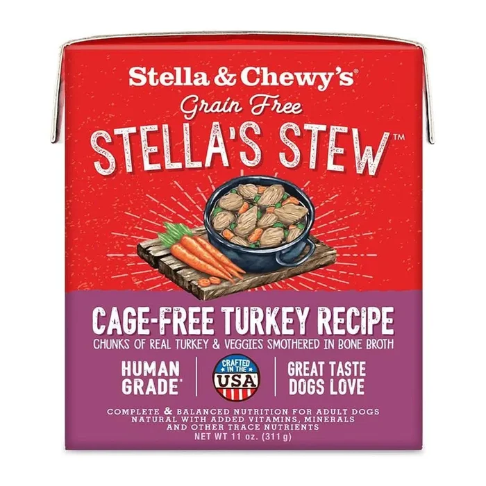 Stella & Chewy 的湿狗粮 Stella 的炖无笼火鸡食谱
