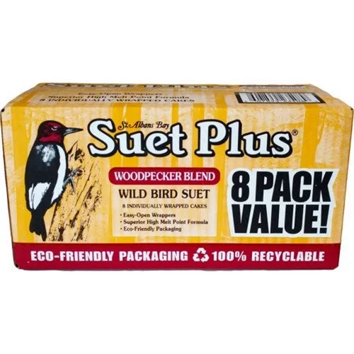 Suet Plus, Suet Plus Woodpecker Value Pack, 8 Pack