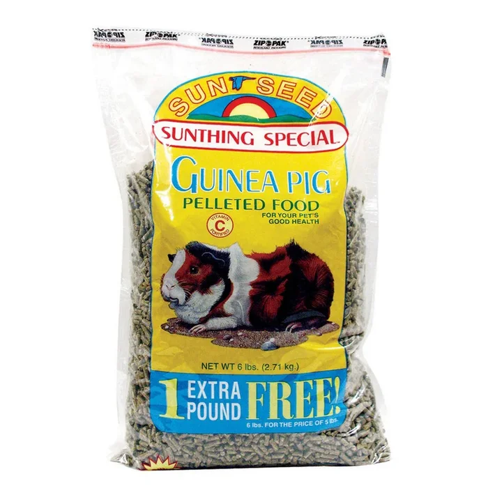 Sun Seed Co, Sun Seed SunBasics Guinea Pig Pellets Food, 6 Lbs