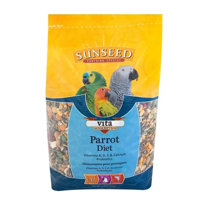 Sun Seed Co, Sun Seed Vita Sunscription Parrot Diet Bird Food, 6 Lbs