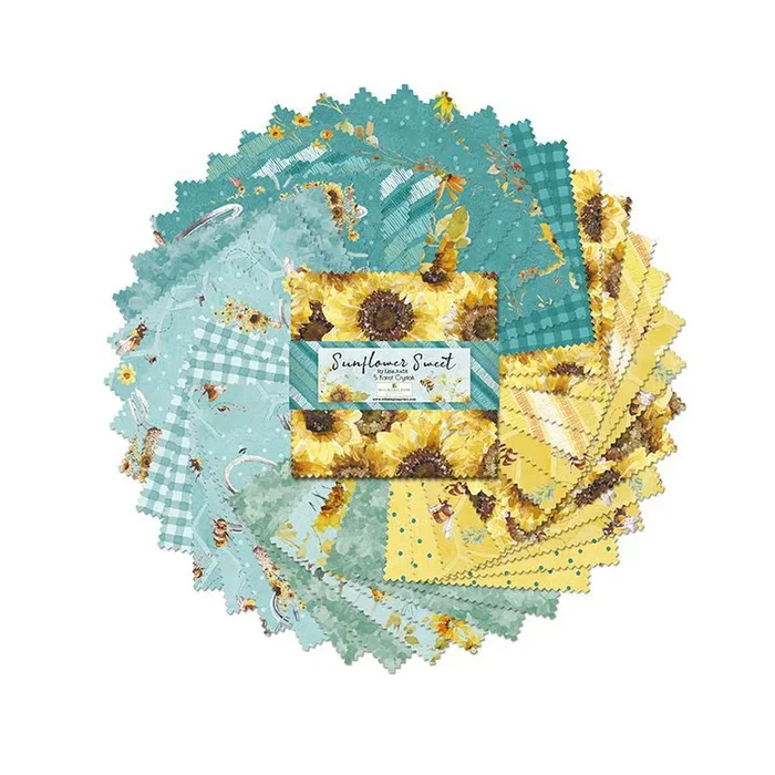 Sunflower Sweet Collection 5 Karat Crystals Cotton Fabric 508-766-508
