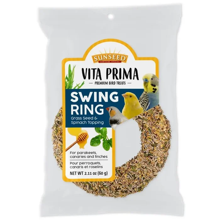 Sunseed Vita Prima Swing Ring Grass Seed & Spinach Bird Treat