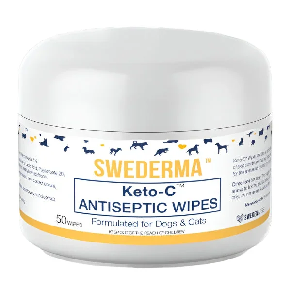 Swederma Dog Wipes Keto-C – 50 Count