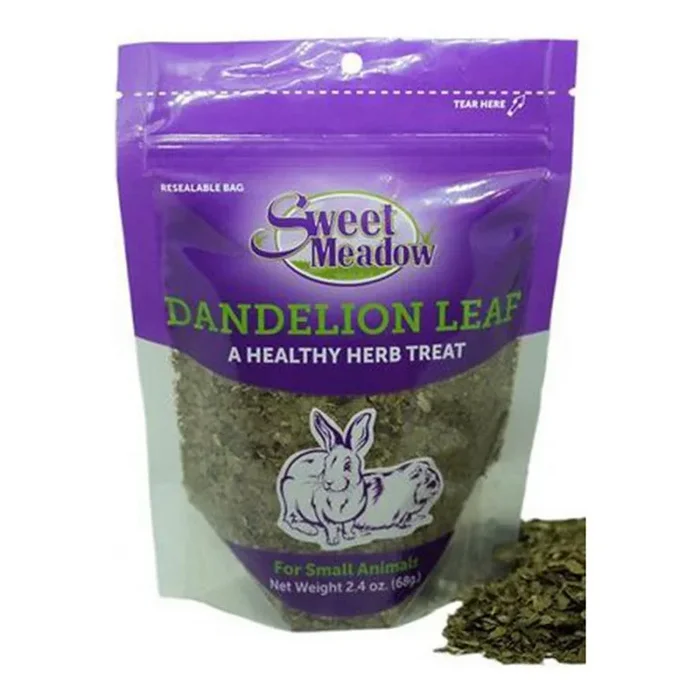 Sweet Meadow Farm, Sweet Meadow Farm Dandelion Leaf Healthy Herb Small Animal Treat, 2.1 Oz