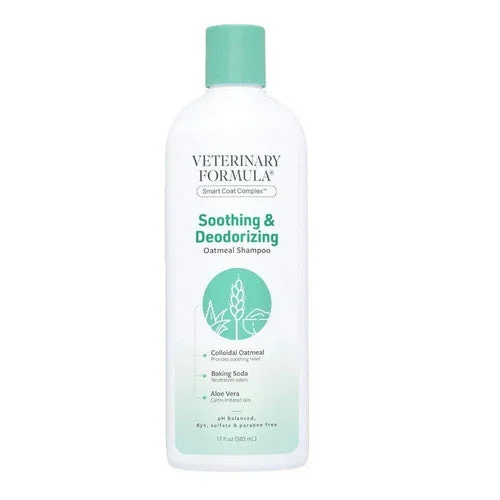 Synergy Labs, Synergy Labs Veterinary Formula Smart Coat Complex Soothing & Deodorizing Shampoo, 17 Oz